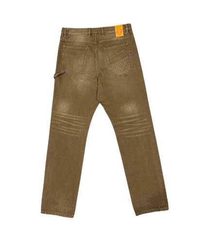 CAMEL EMBOSSED JEANS